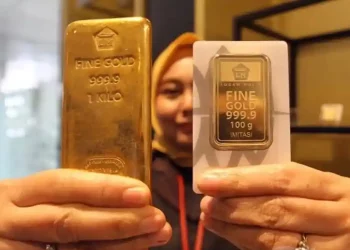 Ilustrasi emas fisik