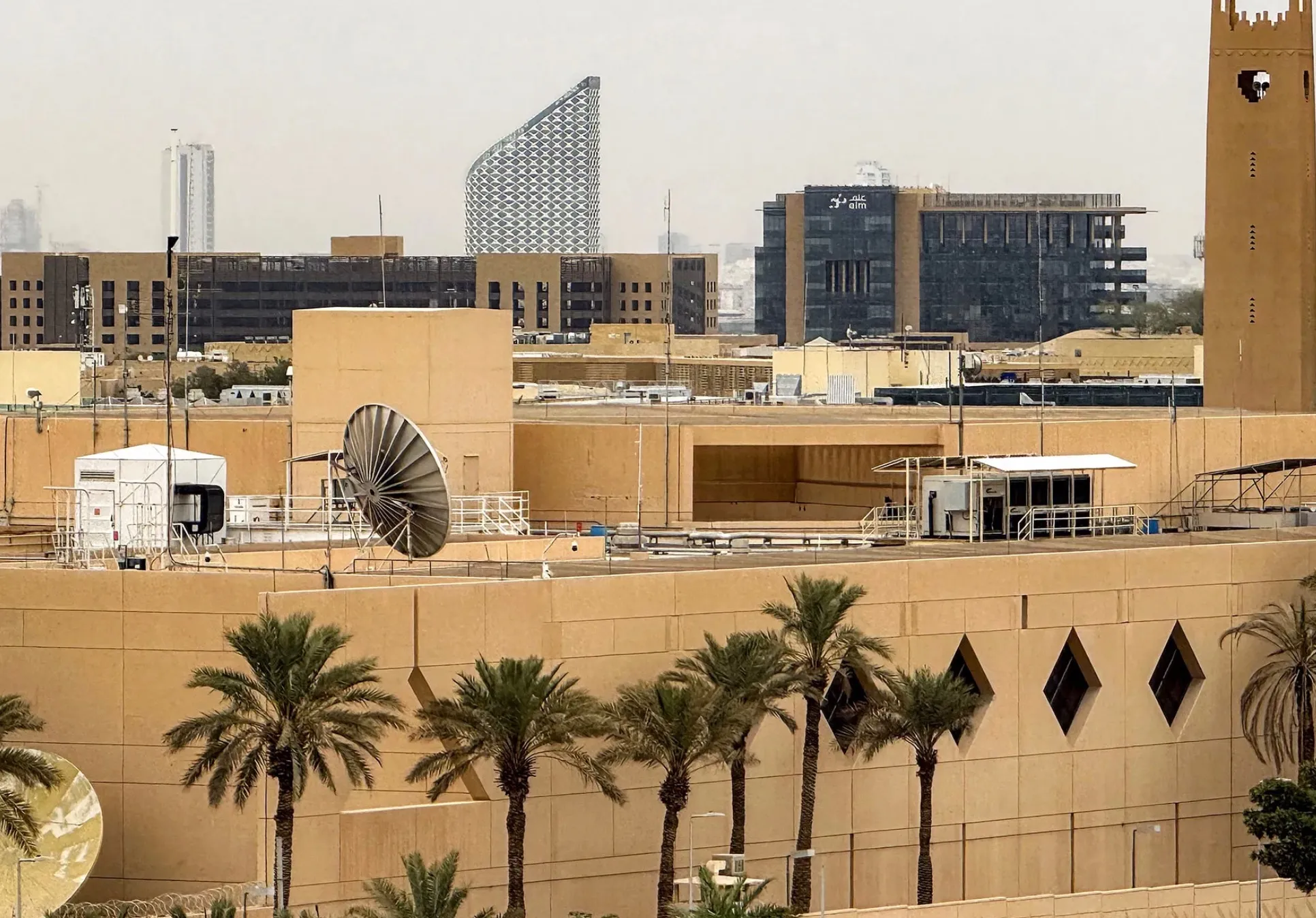 Markas besar kedutaan besar AS di Riyadh pada tanggal 3 Maret. (foto: ist)