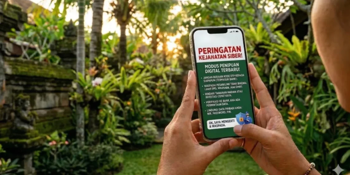 Ilustrasi peringatan penipuan emas