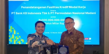 PT Bank KB Indonesia Tbk (KB Bank) menyalurkan fasilitas pembiayaan senilai Rp500 miliar kepada PT Permodalan Nasional Madani (PNM).