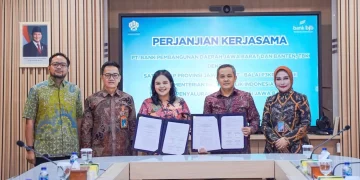 Penandatanganan Perjanjian Kerja Sama antara Satuan Kerja Perumahan dan Kawasan Permukiman Provinsi Jawa Barat Balai Pelaksana Penyediaan Perumahan dan Kawasan Permukiman Jawa II dengan bank bjb