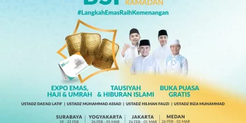 BSI Fest Ramadan 2026 digelar di 9 kota besar. Selain menghadirkan berbagai promo yang dapat memanjakan nasabah, BSI dalam expo ini juga mengundang dai-dai kondang tanah air untuk memberikan tausiah. (Foto: Istimewa)