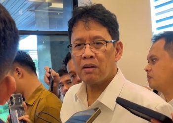 Menteri Keuangan Purbaya Yudhi Sadewa dalam wawancara cegat di Kantor Kemenko Perekonomian, Jakarta, Senin, 16 Maret 2026. (Foto: Irawati)