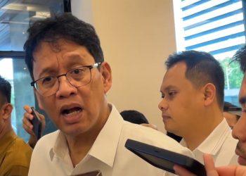 Menteri Keuangan Purbaya Yudhi Sadewa dalam wawancara cegat di Kantor Kemenko Perekonomian, Jakarta, Senin, 16 Maret 2026. (Foto: Irawati)