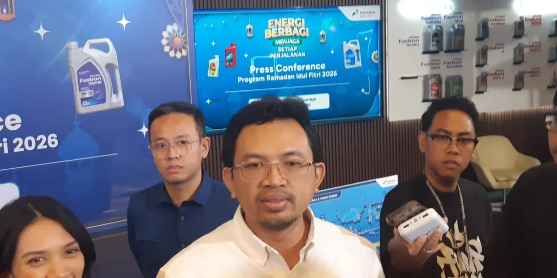 VP Marketing PT Pertamina Lubricants, Nugroho Setyo Utomo di Jakarta, Rabu (4/3). (Foto: Steven Widjaja)