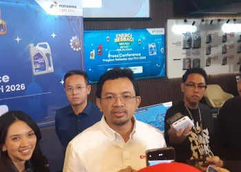 VP Marketing PT Pertamina Lubricants, Nugroho Setyo Utomo di Jakarta, Rabu (4/3). (Foto: Steven Widjaja)