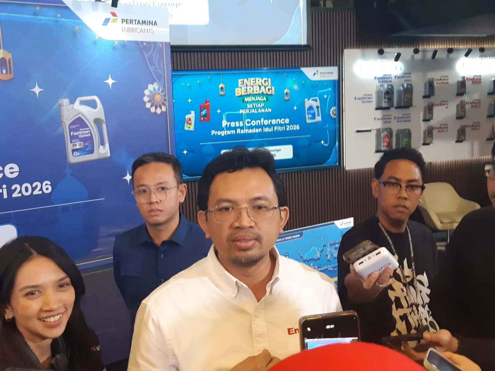 VP Marketing PT Pertamina Lubricants, Nugroho Setyo Utomo di Jakarta, Rabu (4/3). (Foto: Steven Widjaja)