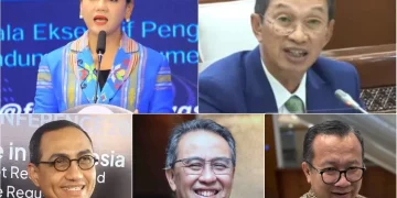 Lima pimpinan baru OJK 2026-2031 hasil fit and proper test DPR. (Kolase/Foto: Julian/Dok.Infobanknews)
