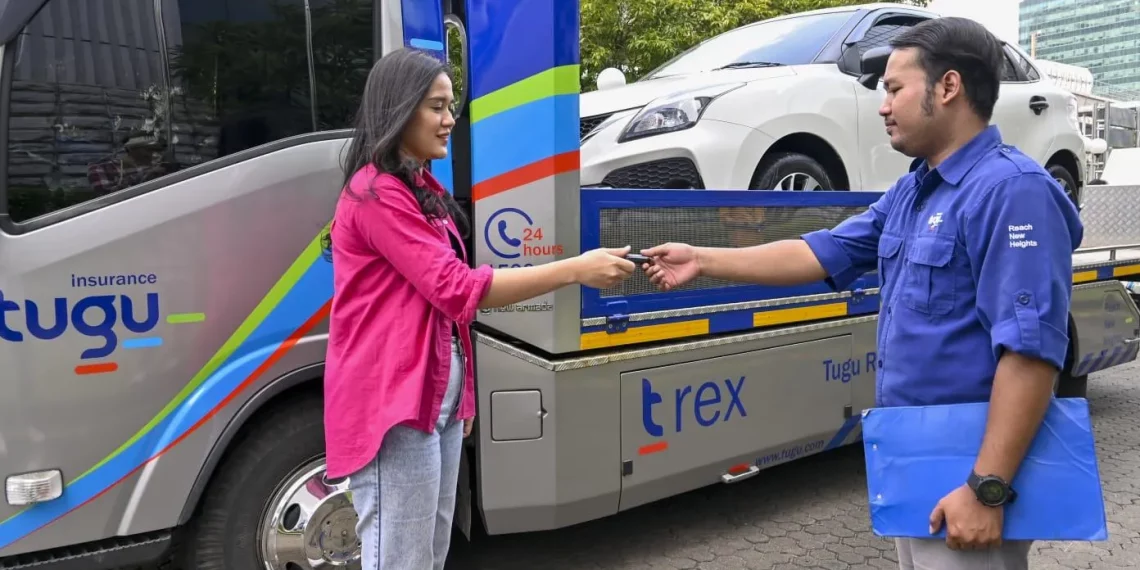 Tugu Insurance siaga 24 jam dengan layanan derek t rex dan asuransi t mudik untuk dukung perjalanan Lebaran lebih aman dan nyaman. (Foto: Dok. Tugu)