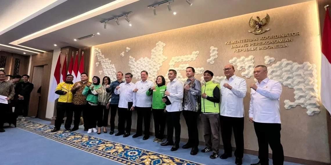 Konferensi Pers Kebijakan THR, BHR, dan Stimulus Ekonomi Idul Fitri. (Foto: Irawati)