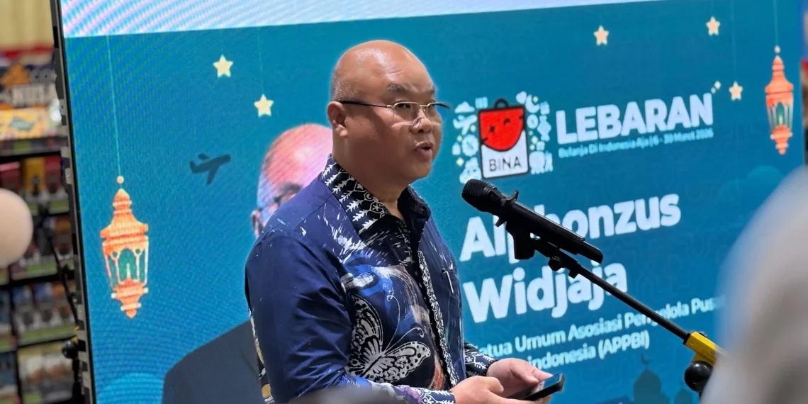 Ketua Umum Asosiasi Pengelola Pusat Belanja Indonesia (APPBI) Alphonzus Widjaja, di Jakarta, Jumat, 6 Maret 2026 (foto: M.Ibrahim)