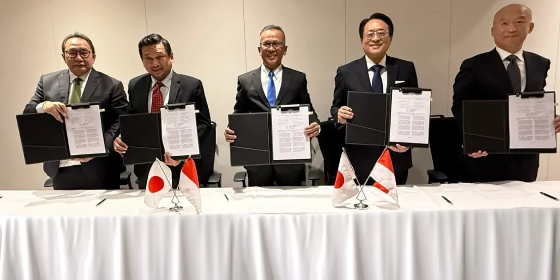 Penandatanganan Perjanjian Bisnis Soil Stabilization di Kantor Taiheiyo Cement Corporation, Tokyo, Jepang, pada Januari 2026 lalu.