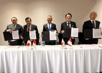 Penandatanganan Perjanjian Bisnis Soil Stabilization di Kantor Taiheiyo Cement Corporation, Tokyo, Jepang, pada Januari 2026 lalu.