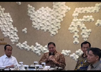 Menteri Koordinator Bidang Perekonomian Airlangga Hartarto. (Foto: Irawati)