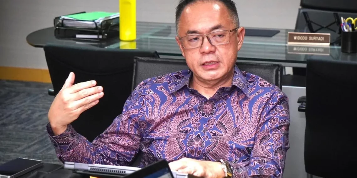 Direktur Wholesale KB Bank, Widodo Suryadi, mengungkapkan bahwa kontribusi segmen wholesale, yang mencakup corporate, commercial (middle market), dan SME ikut mendominasi portofolio kredit perseroan (Foto: Reggy Prawoso)