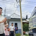 Gubernur Kepulauan Bangka Belitung, Hidayat Arsani saat peresmian pengolahan pupuk kompos di Lapas Kelas IIA Pangkalpinang, Kamis (26/3/2026). (Foto: ANTARA/Aprionis)