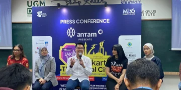 Antam menggelar konferensi pers terkait keikutsertaannya sebagai title parrtner dalam Jakarta Marketing Week 2026 di Jakarta, 29 April 2026. (Foto: Khoirifa)