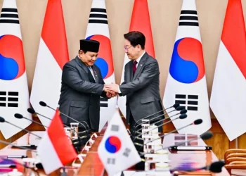 Presiden Republik Korea Lee Jae Myung melakukan pertemuan bilateral dengan Presiden Prabowo Subianto yang berlangsung di Istana Kepresidenan Republik Korea, Cheong Wa Dae (Blue House), pada Rabu, 1 April 2026. Foto: BPMI Setpres