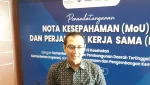 Kepala Humas BPJS Kesehatan, Rizzky Anugerah di Jakarta, Selasa (7/4). (Foto: Steven Widjaja)