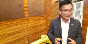 Senior Manager Panduit untuk Singapura, Malaysia dan Indonesia, Kevin Choong di Jakarta, Selasa (28/4). (Foto: Steven Widjaja)