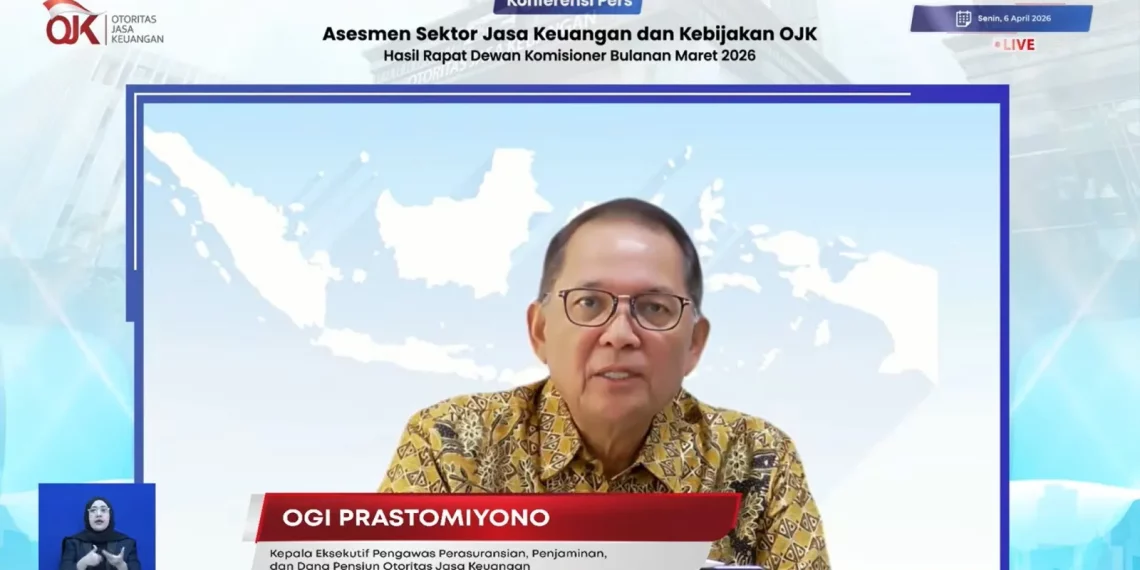 Kepala Eksekutif Pengawas Perasuransian, Penjaminan, dan Dana Pensiun OJK, Ogi Prastomiyono. (Tangkapan layar YouTube Otoritas Jasa Keuangan: Julian)
