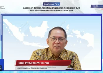 Kepala Eksekutif Pengawas Perasuransian, Penjaminan, dan Dana Pensiun OJK, Ogi Prastomiyono. (Tangkapan layar YouTube Otoritas Jasa Keuangan: Julian)