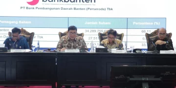 Bank Banten menggelar RUPST di Serang, Banten, 28 April 2026. (Foto: Erman Subekti)