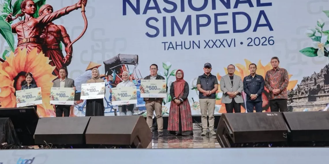 Penarikan Undian Nasional Simpeda Periode ke-2 Tahun XXXVI-2026 bertajuk "Sinergi Nusantara", di Ballroom Hotel Alila Surakarta, Jawa Tengah, Jumat, 17 April 2026. (Foto: M. Zulfikar)