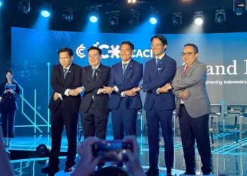 CEO CACI Andi Nirwoto (kanan ujung) dalam konferensi pers bertajuk “Unlocking Institutional Participation: Formalizing Indonesia’s Digital Asset Market Through ICEx” (foto: M.Ibrahim)