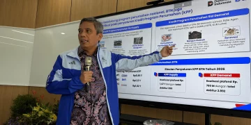 Direktur Utama BTN, Nixon Napitupulu, mengatakan tren kualitas kredit konstruksi terus membaik, terutama untuk penyaluran kredit baru yang kini jauh lebih selektif (Foto: M.Ibrahim)