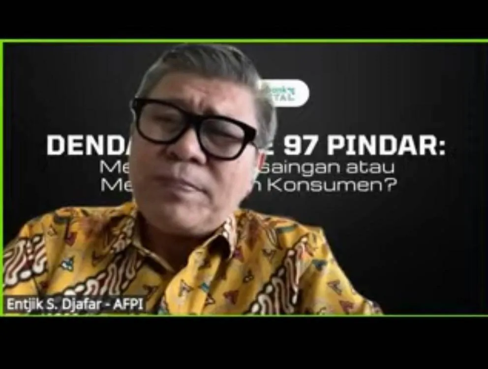 Ketua Umum Asosiasi Fintech Pendanaan Bersama Indonesia (AFPI) Entjik S. Djafar dalam diskusi Infobank, Selasa (14/4/2026). (foto: tangkapan layar Youtube Infobank)