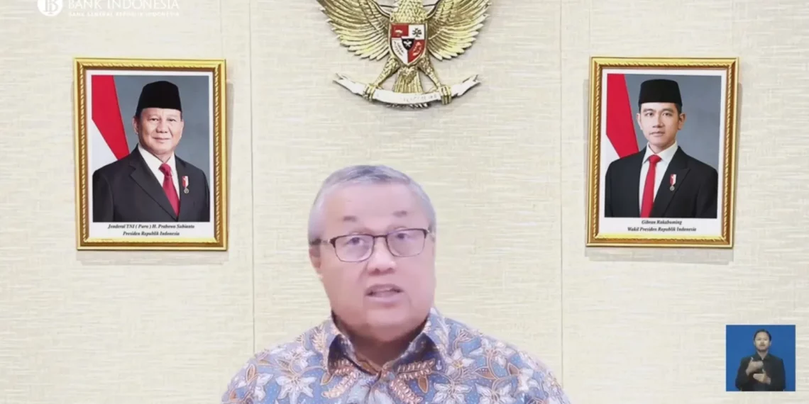 Gubernur Bank Indonesia (BI) Perry Warjiyo dalam RDG April 2026 yang digelar 22 April 2026. (Foto: Tangkapan Layar)