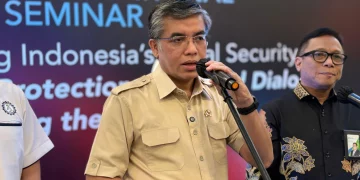 Menteri Ketenagakerjaan Yassierli mengingatkan potensi dampak besar kecerdasan buatan (artificial intelligence/AI) terhadap dunia kerja. (Foto: M. Ibrahim)