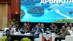 Menteri Keuangan Purbaya Yudhi Sadewa dalam konferensi pers APBN KiTa pada Selasa, 5 Mei 2026. (Foto: Mohammad Adrianto Sukarso)