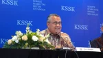 Gubernur Bank Indonesia (BI) Perry Warjiyo, dalam konferensi pers Hasil Rapat Berkala KSSK II Tahun 2026 di Jakarta, Kamis, 7 Mei 2026. (Foto: Reggy Prawoso)
