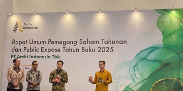 Rapat Umum Pemegang Saham Tahunan (RUPST) PT Archi Indonesia Tbk (ARCI), Kamis (7/5/2026). (Foto: Khoirifa)