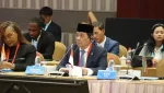 Wakil Menteri Desa dan Pembangunan Daerah Tertinggal Republik Indonesia Ahmad Riza Patria berbicara dalam rapat Komite Aliansi Kemitraan Global untuk Pengentasan Kemiskinan dan Pembangunan (Global Partnership for Poverty Alleviation and Development/GPPAD) di Beijing, Rabu (27/6) ANTARA/Desca Lidya Natalia