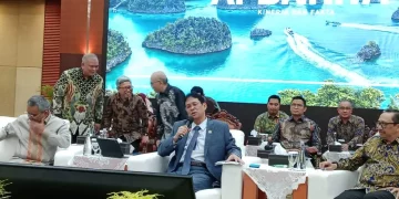 Menteri Keuangan Purbaya Yudhi Sadewa dalam konferensi pers APBN KiTa pada Selasa, 5 Mei 2026. (Foto: Mohammad Adrianto Sukarso)