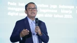 Bankir kawakan Osbal Saragi Rumahorbo menyampaikan sambutan dalam seremonial peluncuran buku karyanya berjudul "Branchless Banking dan Rahasia Sukses Agen Bank di Indonesia", di Hotel Indonesia Kempinski, Jakarta, Jumat, 22 Mei 2026. (Foto: Zaenal Abdurrani)