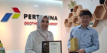 PT Pertamina Geothermal Energy Tbk (PGE) meraih penghargaan global Founder’s Honors pada Going Digital Awards 2025 dari Bentley Systems atas inovasi pemodelan subsurface berbasis data dalam proyek Lumut Balai Unit 3. (Foto: Dok. Pertamina Geothermal Energy)