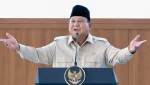 Presiden Prabowo saat menaggapi soal pelemahan rupiah terhadap dolar AS. (Foto: istimewa)