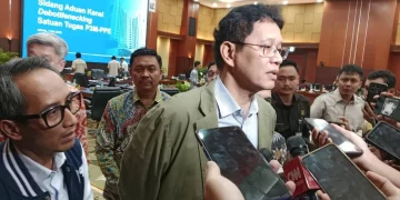 Menteri Keuangan (Menkeu) Purbaya Yudhi Sadewa dalam wawancara cegat di Jakarta, Kamis (7/5). (Foto: Mohammad Adrianto Sukarso)