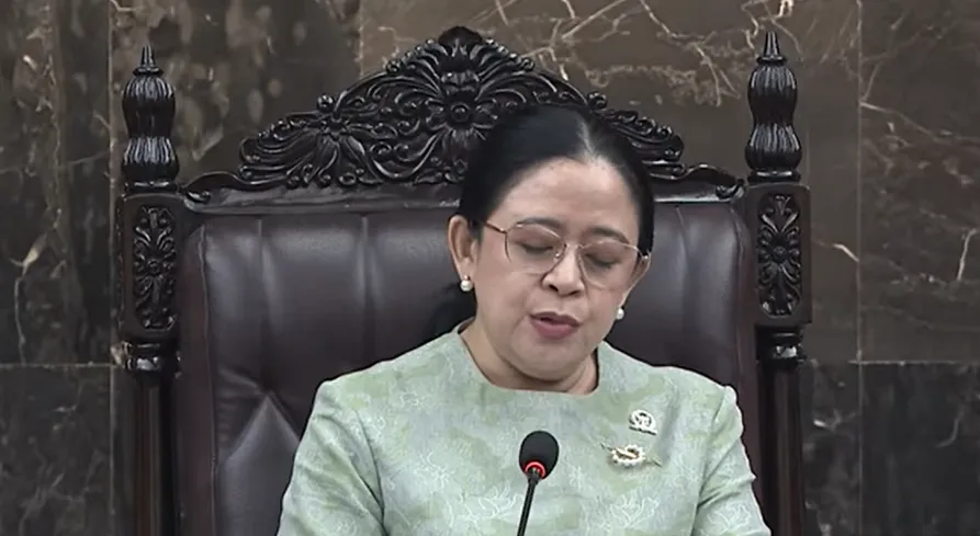 Ketua DPR RI Puan Maharani saat membuka Rapat Paripurna DPR RI Masa Persidangan V di Gedung DPR, Jakarta, Rabu (20/5/2026). (Foto: Tangkapan layar TVP)