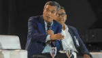Direktur Utama Bank Tabungan Negara, Nixon LP Napitupulu dalam acara Jogja Financial Festifal di Jogja Expo Centar (JEC) Yogyakarta Sabtu (23/5/2026).