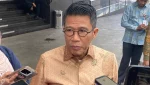Ketua Komisi XI DPR RI Mukhamad Misbakhun usai menghadiri Konferensi Nasional Pengembangan Ekonomi Daerah (KNPED) 2026 di Balai Kartini, Jakarta, Senin (25/5/2026). (Foto: Prima Gumilang)