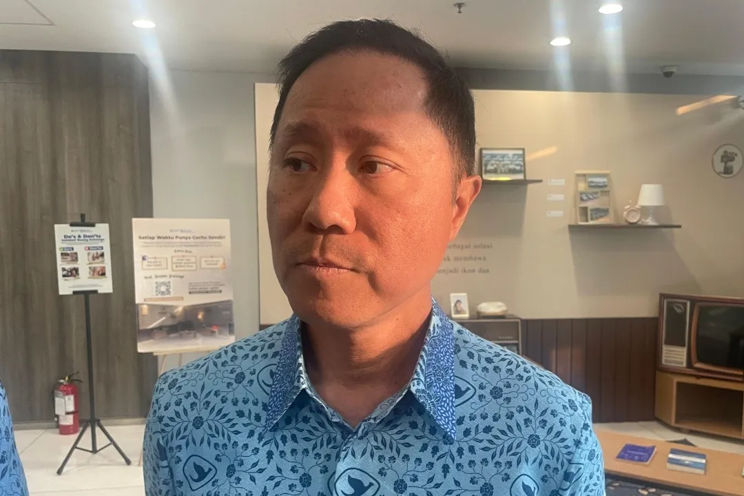 Wakil Direktur Utama PT Blue Bird Tbk, Sigit Priawan Djokosoetono saat ditemui usai Rapat Umum Pemegang Saham Tahunan (RUPST), Kamis (18/6). (Foto: Alfi Salima Puteri)