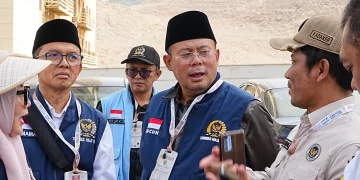 Ketua Timwas Haji DPR RI, Cucun Ahmad Syamsurijal saat di Makkah, Arab Saudi, Minggu (31/5/2026). (Foto: DPR)