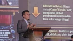 Ketua Komisi XI DPR RI, Mukhamad Misbakhun dalam acara bertajuk Mid-Year Economic Outlook 2026, digelar Infobank Media Group, di Jakarta, Jumat, 26 Juni 2026. (Foto: M. Zulfikar)