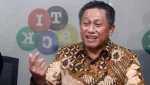 Direktur Utama PT Asuransi Tri Pakarta Syariah, Herry Triyatno, saat melakukan kunjungan media atau media visit ke Kantor Infobank Media Group, Kebayoran Lama, Jakarta Selatan,Kamis (4/6/2026). (Foto: Zaenal Abdurrani)