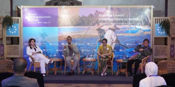 Komisaris Utama Amartha, Rudiantara, menegaskan bahwa fenomena tech winter masih membayangi ekosistem startup di Indonesia.(Foto: Reggy)